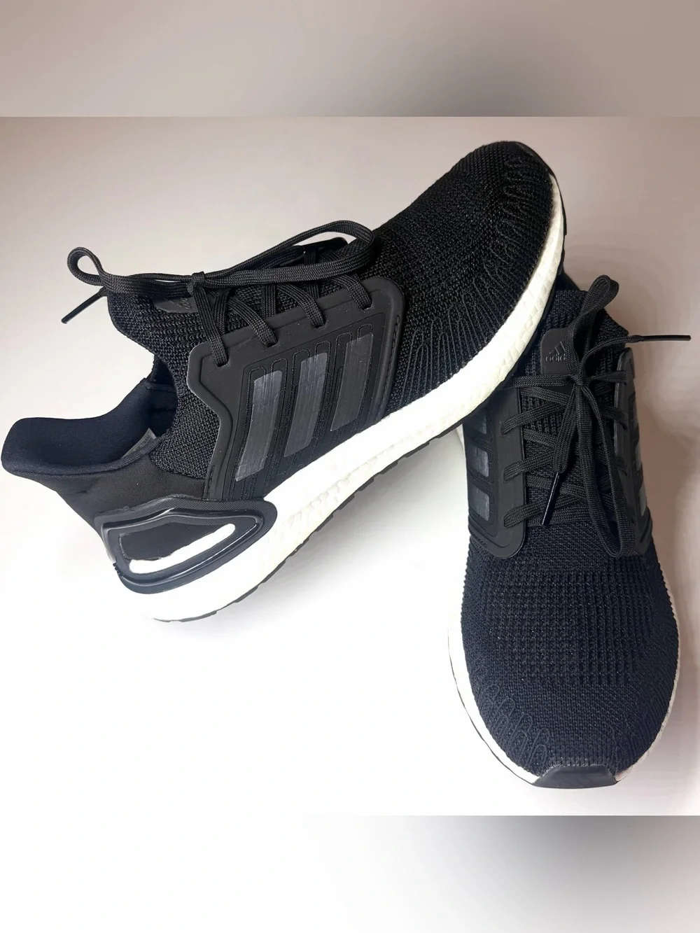 Adidas Women’s Ultraboost 20 Boost Running Sneakers White Black Size- 10.5